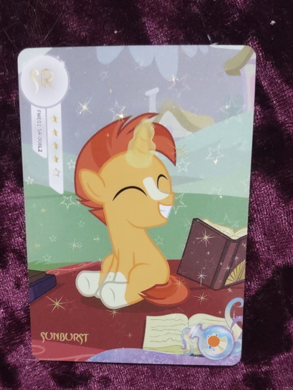 Sunburst Orange Unicorn Card - Home Office Decor